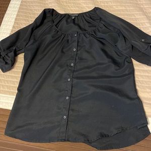 Great used condition! Express dressy top size medium! Black button down!